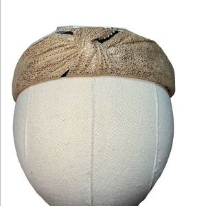 Lulla Collection by Bindaya Tan with Gold Foil Knotted Headband One Size New